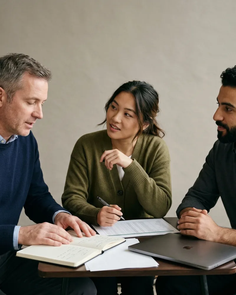 Spotkanie zespołu planujące priorytety operacyjne